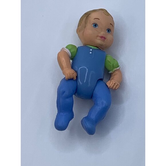Fisher Price Loving Family Twin Time Blue Baby Boy Doll - Picture 5 of 9